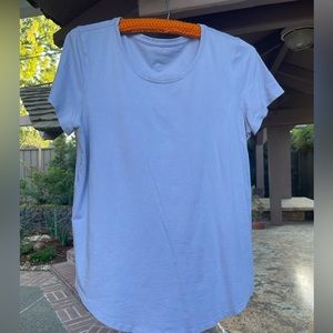 LULULEMON Love Crew Tee, pale periwinkle/ lavender, size 10